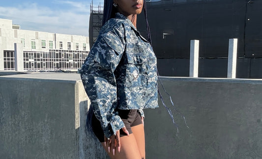 1 of 1 cropped military jacket