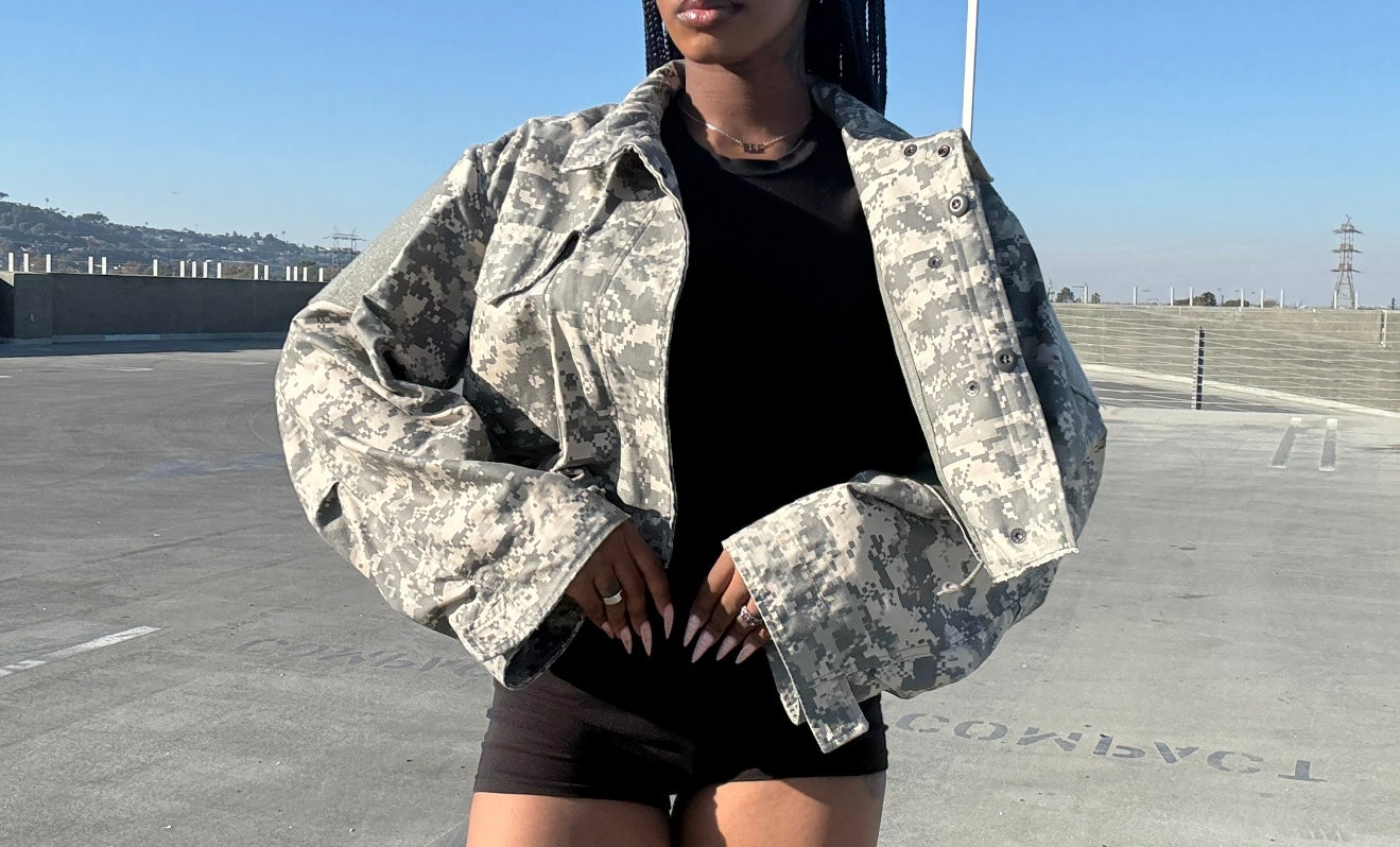 1 of 1 cropped military jacket